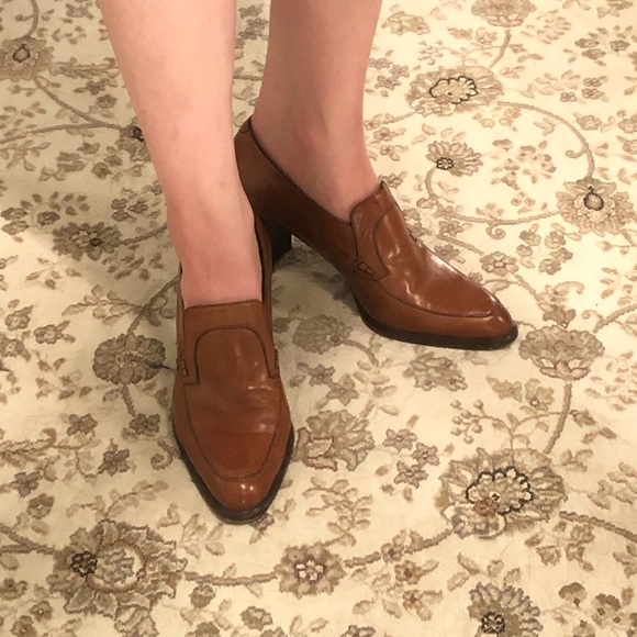 Vintage Joan & David Couture Penny Loafer Heels - Picture 3 of 10